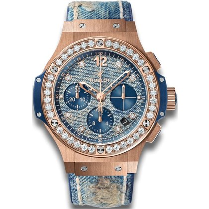 Horloge Big Bang 41mm Chronograph Jeans Gold