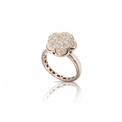 Pave Ring Bon Ton bruin pavé