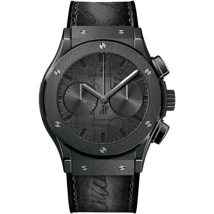 Horloge Classic Fusion 45mm Chronograph Berluti Scritto all Black