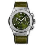 Hublot Horloge Classic Fusion 45mm Chronograph Titanium Green 521.NX.8970.LR