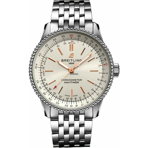 Breitling horloge met een kast in staal, met een wijzerplaat in het blauw  met briljant en een diameter van 36 mm G10380591C1S1 kopen bij Casteur