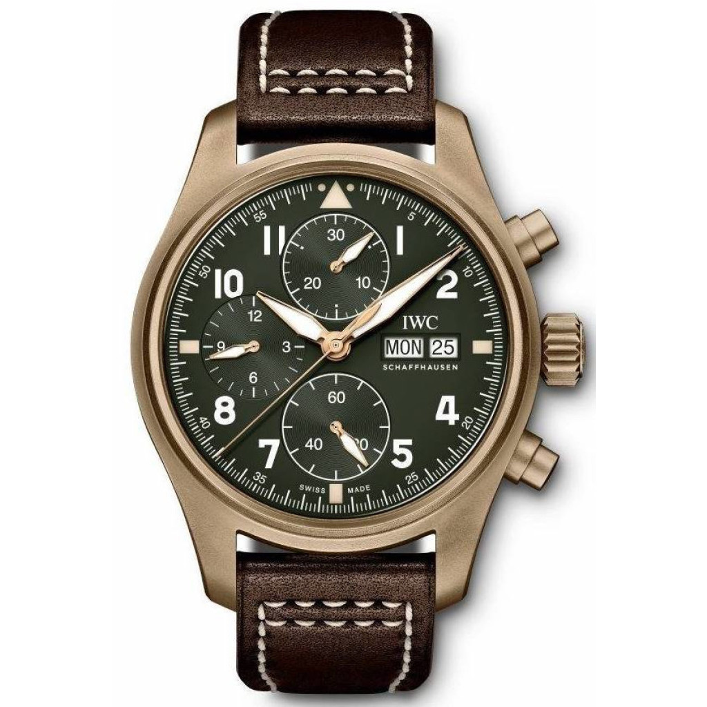 Pilot's Watch Chronograph Spitfire Bronze / Green (IW387902) - Schaap en  Citroen