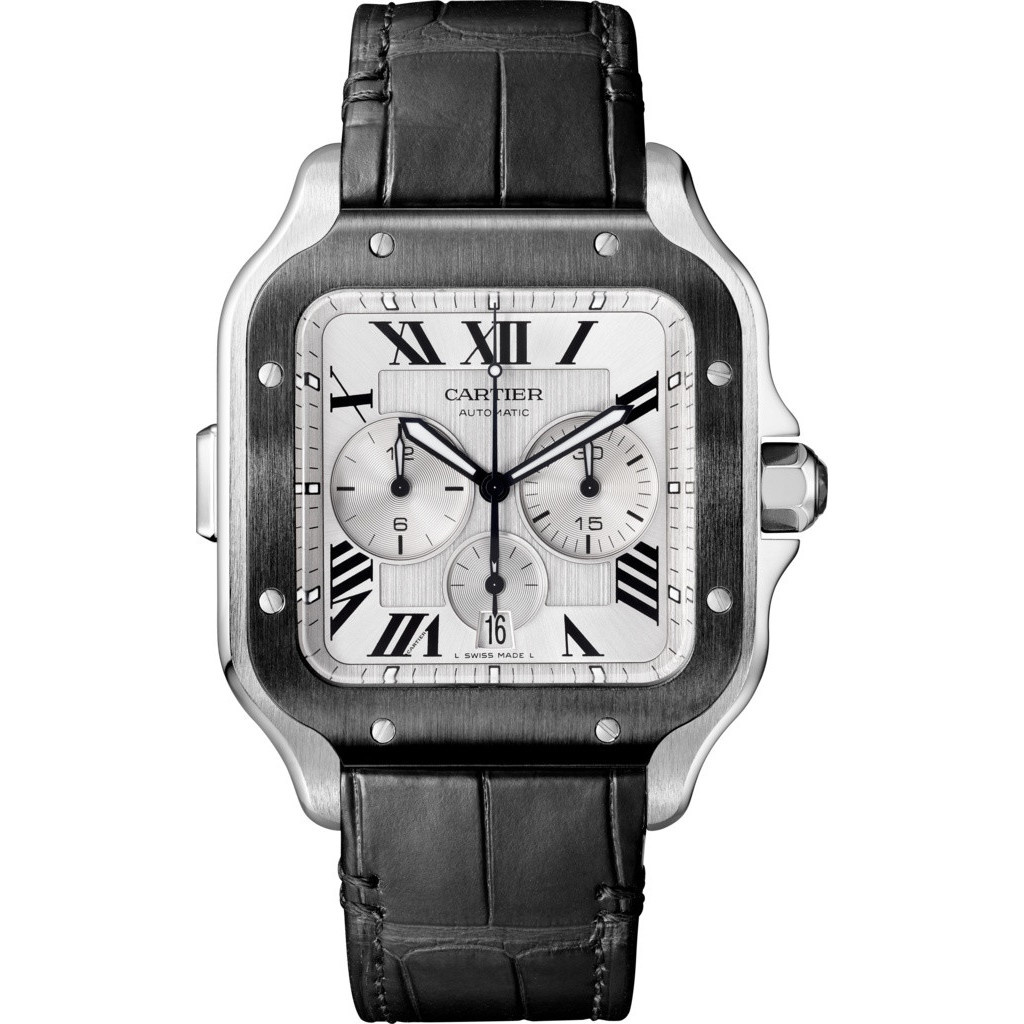 Horloge Santos de Cartier Chronograph WSSA0017 - Schaap en Citroen