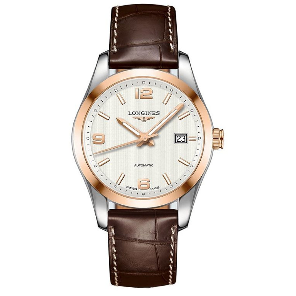 ĐỒNG HỒ NAM LONGINES CONQUEST CLASSIC AUTOMATIC SILVER DIAL LEATHER  L2.785.5.76.3 (L27855763)