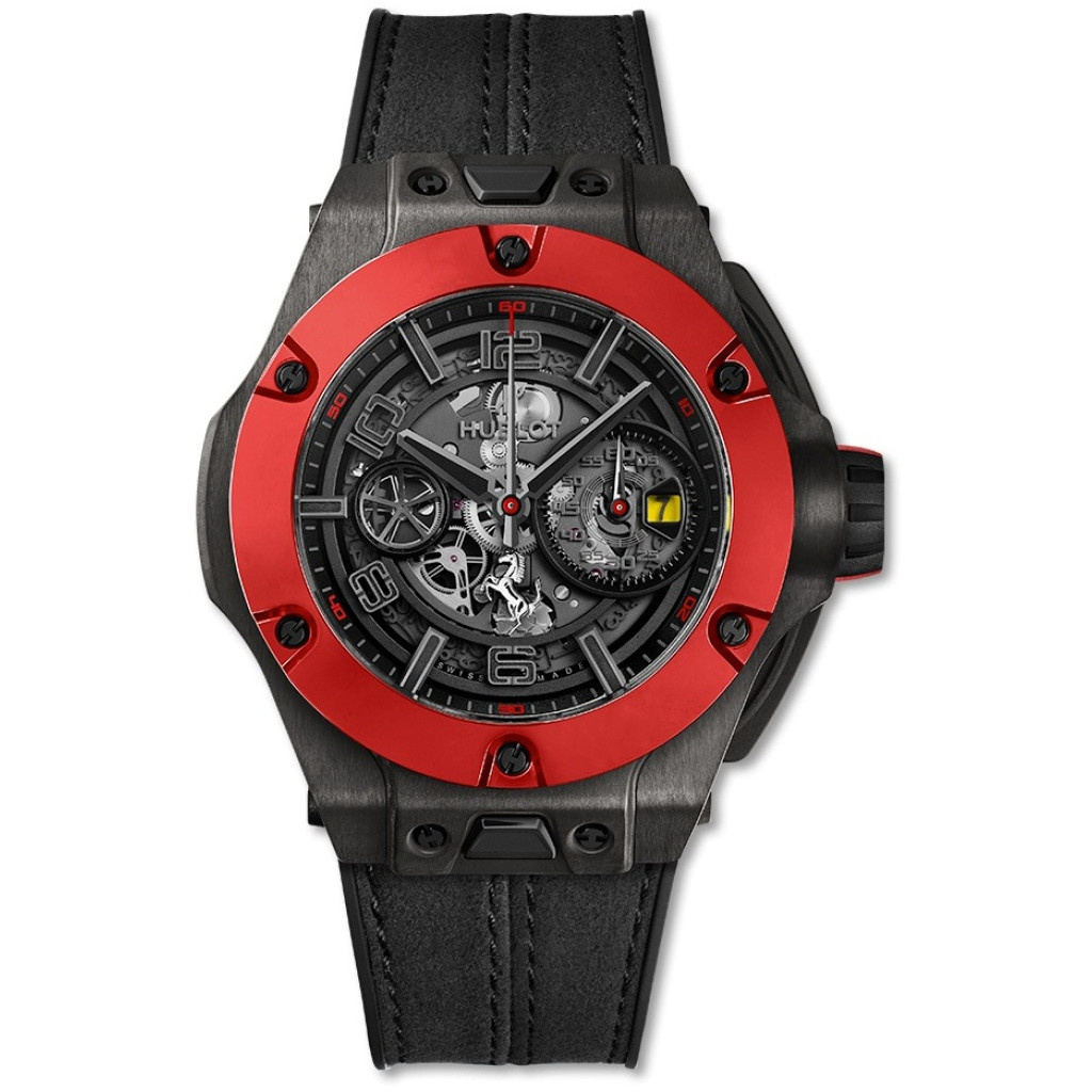 Hublot Horloge Big Bang Ferrari 45mm Carbon Red Ceramic Chronograph  402.QF.0110.WR - Schaap en Citroen