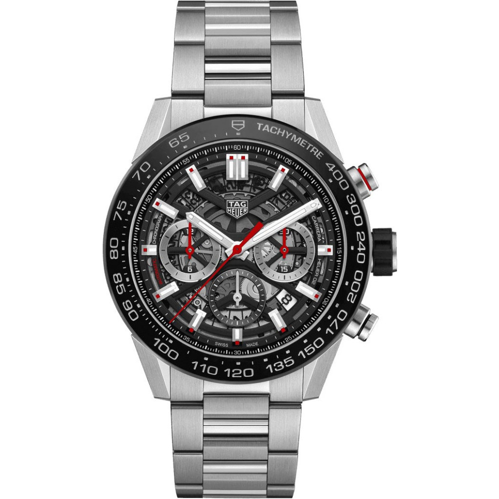 TAG Heuer Horloge Carrera 45mm Calibre Heuer 02 Chronograph CBG2A10.BA0654  - Schaap en Citroen