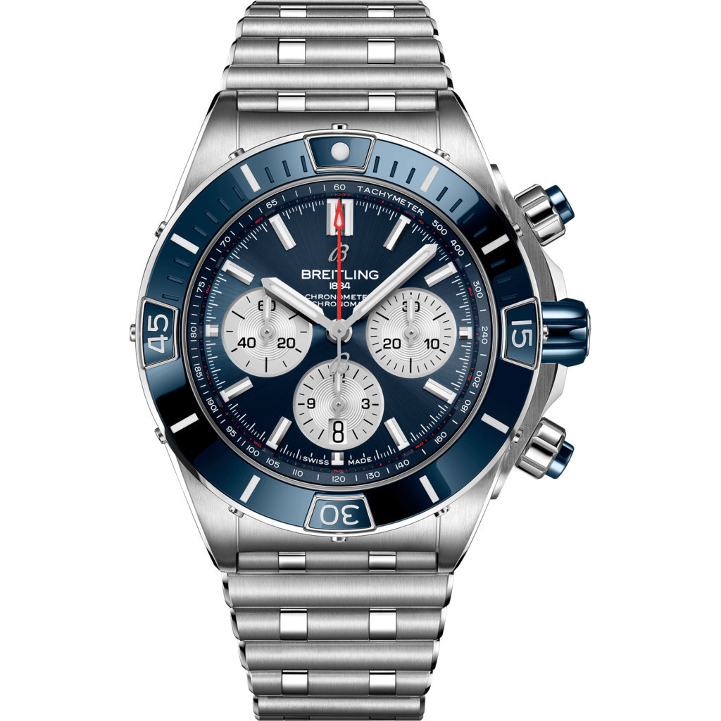 Breitling Horloge Super Chronomat B01 44mm Blue Ring AB0136161C1A1 - Schaap  en Citroen