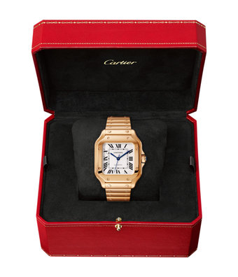 Cartier Horloge Santos de Cartier MM WGSA0031 - Schaap en Citroen