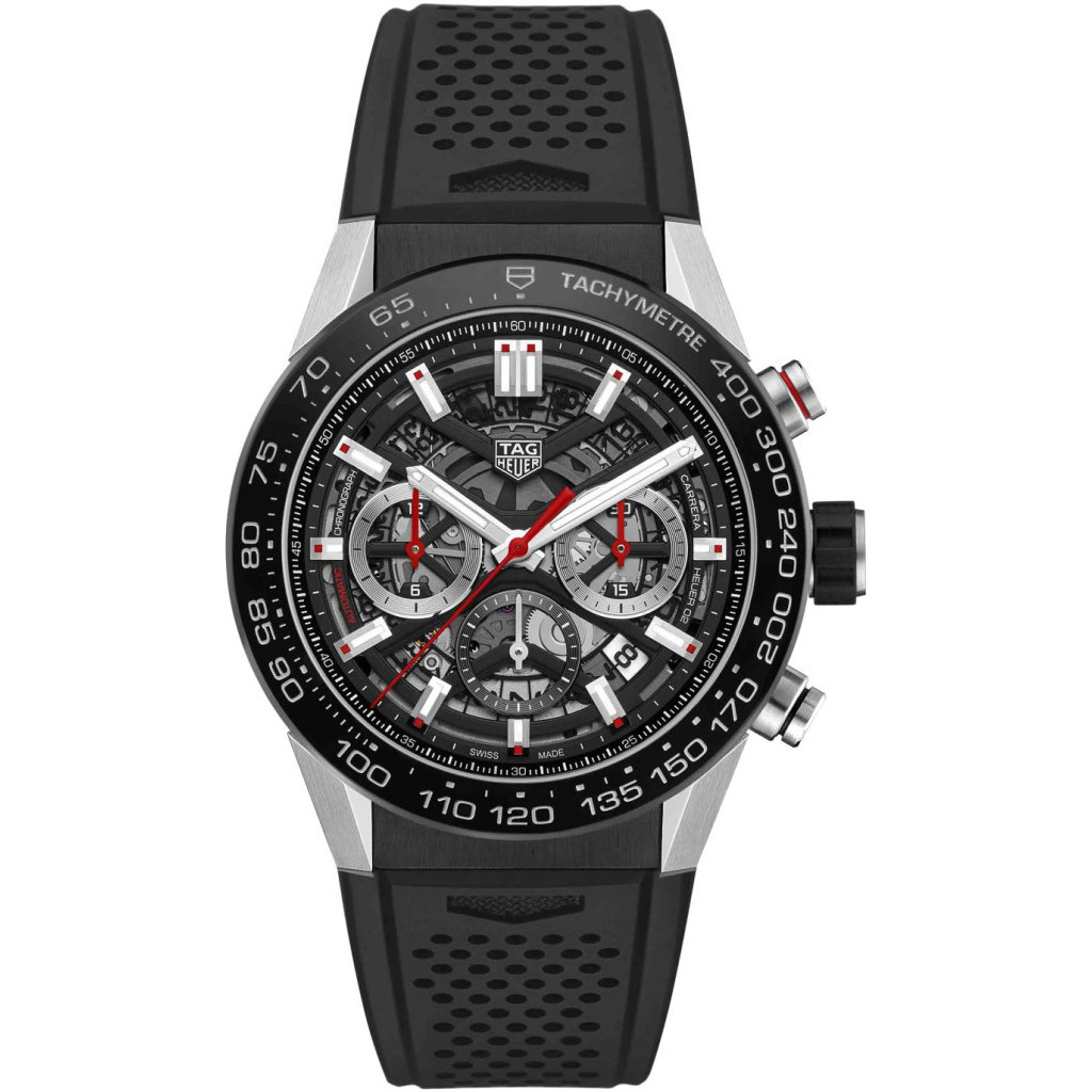 TAG Heuer Horloge Carrera 45mm Calibre Heuer 02 Chronograph CBG2A10.FT6168  - Schaap en Citroen