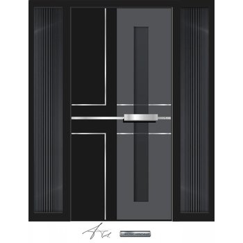 Aluminum door CW 459 SFF