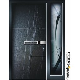 Haustür2000 Aluminium Haustür HT 5417.7 GL SF Naturstein