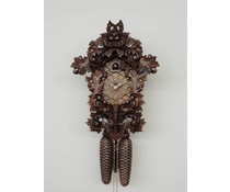 Hettich Uhren Original Black Forest cuckoo clock with 8 days rack mechanism 33 cm high and 23 cm wide