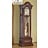 Hettich Uhren Exclusive Grandfather Clock No.38-50 walnut lacquered with inlaid marquetry in the Black Forest made Dimensions: 208x65x35cm