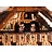 Hettich Uhren Original cuckoo clock, handcrafted in the Black Forest, Black Forest house style, 47cm high with movable clock carrier - dance figures and mill wheel