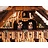 Hettich Uhren Orologio a cucù originale, realizzato a mano nella Foresta Nera, in stile casa della Foresta Nera, alto 47 cm con porta orologio mobile - figure danzanti e ruota del mulino