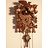Hettich Uhren Cuckoo clock with quartz movement 23cm high and 18cm wide with hand-painted Edelweiss-Gentian flowers 12 different melodies Cuckoo calls every hour