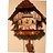 Hettich Uhren Cuckoo clock with quartz movement 20cm high and 17cm wide with 12 different melodies Cuckoo calls every hour Cuckoo eg 10 o'clock he calls 10x cuckoo the cuckoo call is effectively supported and played by an echo and a waterfall sound in the background
