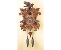 Trenkle Uhren Cuckoo clock 40cm with handmade carving with quartz movement and light sensor