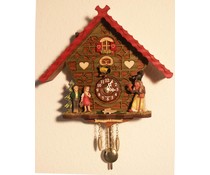 Trenkle Uhren Cuckoo clock 17 cm equipped with Hänsel & Gretel and quartz movement with automatic night shut-off