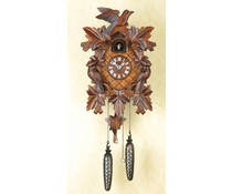 Trenkle Uhren Cuckoo clock 35cm with handmade carving with quartz movement and light sensor