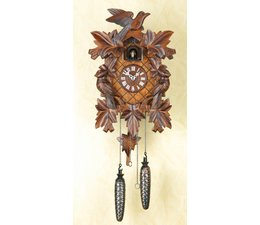 Orologio a cucù 17cm realizzato nella Foresta Nera con azionamento al  quarzo e chiamata a cucù con spegnimento automatico notturno 