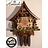 Hettich Uhren Original hand-crafted in the Black Forest Cuckoo Clock Black Forest house style 47cm high with moving beer drinkers and mill wheel-dance figures