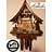 Hettich Uhren Oorspronkelijk in het Zwarte Woud handgemaakte koekoeksklok in Black Forest huisstijl van 47cm hoog met bewegende dansfiguren en molenrad