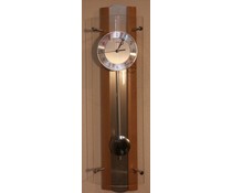 AMS Uhren Reloj de pared reloj de péndulo de reloj diseñar Nueva AMS F5258/18 aluminio vidrio de haya