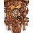 Hettich Uhren De la forêt noire main Coucou conçu 65cm de haut avec hangefertigter Chasse motif sculpture