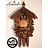 Hettich Uhren Original handcrafted cuckoo clock in the Black Forest with handcrafted figures and carving 47cm high and 40cm wide - Copy