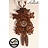 Hettich Uhren Aquarellée à la main de la Forêt Noire Coucou conçu 40cm de haut avec hangefertigter Chasse motif sculpture - Copie