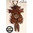 Hettich Uhren Mano Foresta Nera Orologio a cucù originale realizzato 40 centimetri alto con hangefertigter Caccia motivo carving - Copia