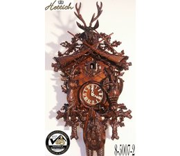 Hettich Uhren Mano Foresta Nera Orologio a cucù originale realizzato 95 centimetri alto con hangefertigter Caccia motivo carving - Copia - Copia