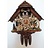 Hettich Uhren Original hand-crafted in the Black Forest cuckoo clock in the Black Forest-style 40cm high with moving beer drinkers and mill wheel-dance figures