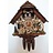 Hettich Uhren Original realizzati a mano in orologio a cucù della Foresta Nera in alta 40 centimetri stile Foresta Nera con lo spostamento di bevitori di birra e mulino figure ruota-dance