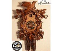 Hettich Uhren Reloj de cuco original de la Selva Negra con mecanismo de cremallera de 8 días de 40cm de alto