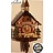 Hettich Uhren Original Black Forest Cuckoo Clock hand crafted 27cm high and 23 cm wide with handmade wooden parts