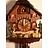 Hettich Uhren Original Black Forest Cuckoo Clock hand crafted 27cm high and 23 cm wide with handmade wooden parts