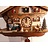 Trenkle Uhren Mooie Cuckoo Clock 26cm met houten dakspaandak in het Zwarte Woud gemaakt met quartz uurwerk en koekoek gong met lichtsensor onder de wijzerplaat, zodra het donker wordt schakelt de koekoek - Copy