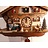 Trenkle Uhren Mooie Cuckoo Clock 26cm met houten dakspaandak in het Zwarte Woud gemaakt met quartz uurwerk en koekoek gong met lichtsensor onder de wijzerplaat, zodra het donker wordt schakelt de koekoek - Copy