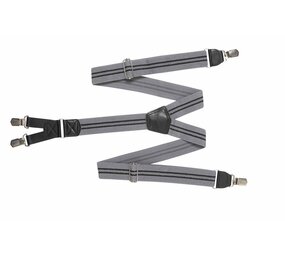 Hosenträger HENDRIK grau mit schwarzem Streifen Hosenträger HENDRIK grau mit schwarzem Streifen