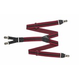 Bretels HENDRIK  bordeaux rood met zwarte streep Bretels HENDRIK  bordeaux rood met zwarte streep