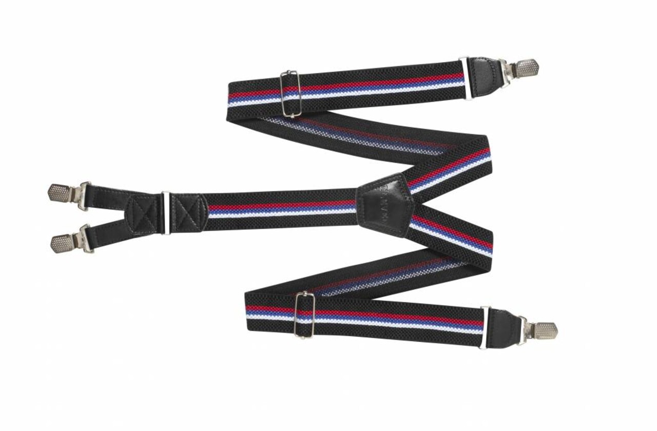 Hendrik Silver Hosentraeger HENDRIK schwarz/rot-weis-blau