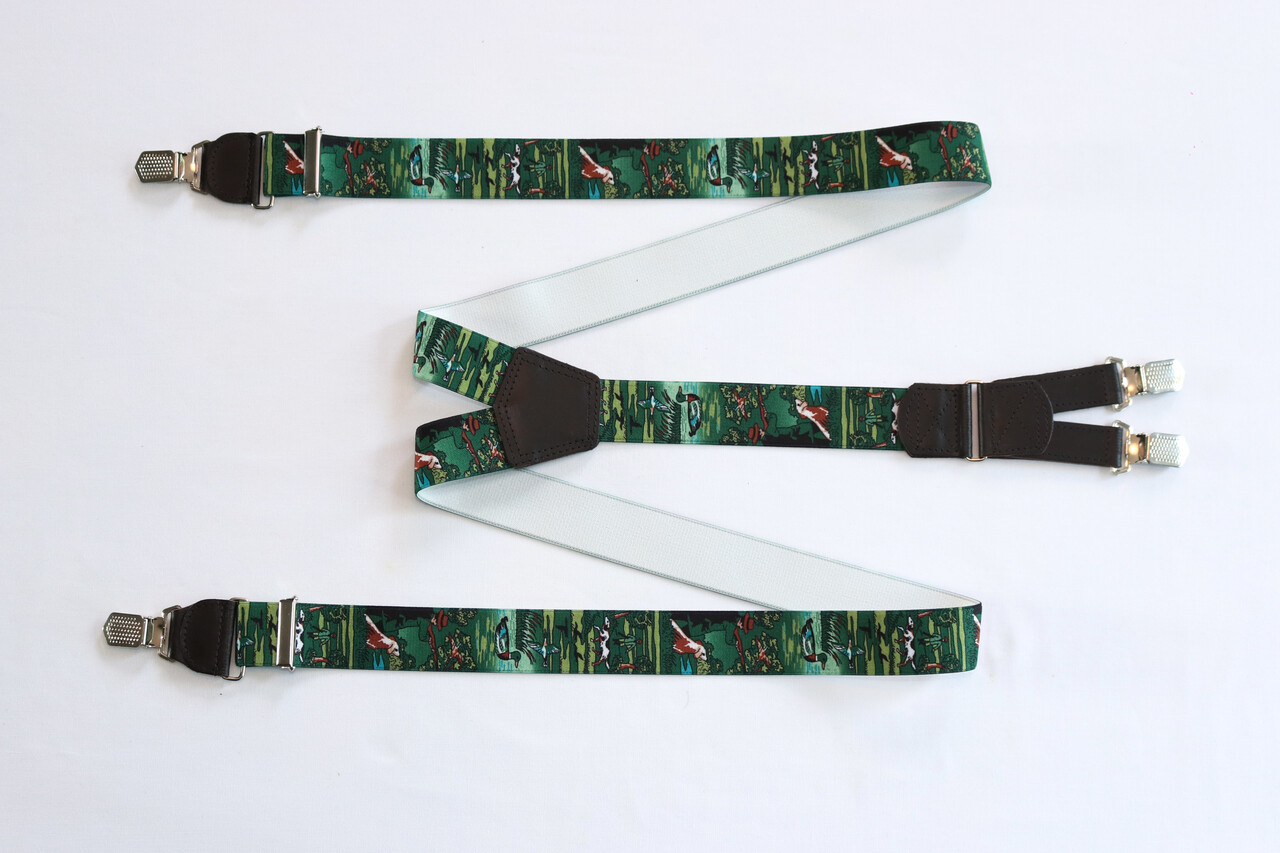 Hendrik Gold HENDRIK-GOLD groen met jachttekeningen