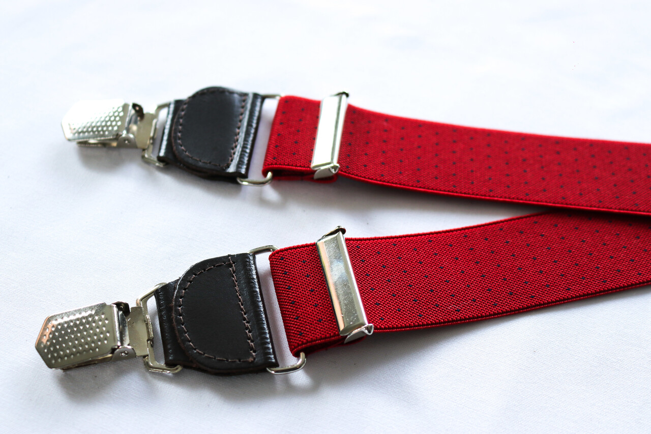 Hendrik Gold HENDRIK-GOLD rood met blauwe puntjes