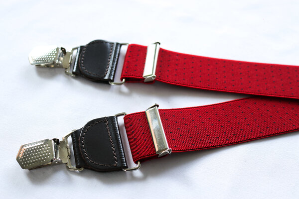 Hendrik Gold HENDRIK-GOLD rood met blauwe puntjes