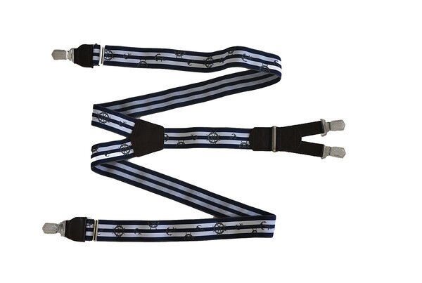 Hendrik Gold HENDRIK-GOLD blauw-wit met boottekens