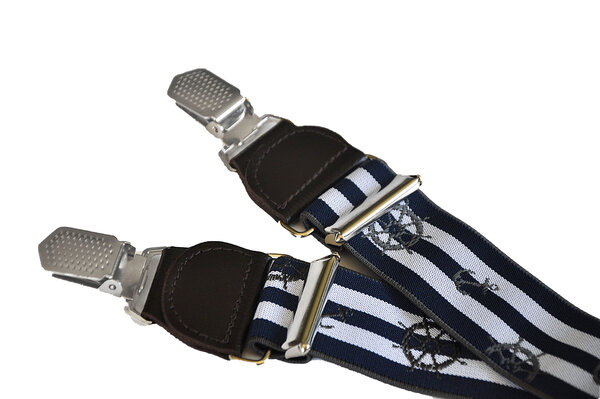 Hendrik Gold HENDRIK-GOLD blauw-wit met boottekens