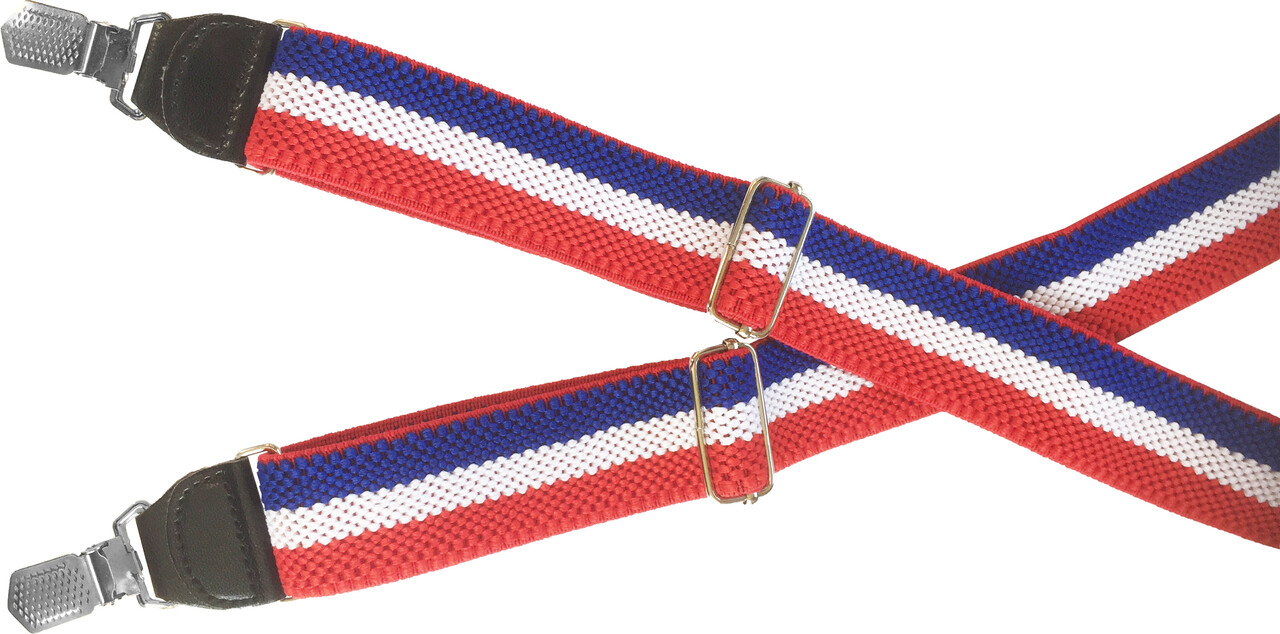 Hendrik Silver Bretels rood-wit-blauw