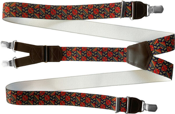 Hendrik Gold HENDRIK - GOLD Hosenträger orange blauer blöcke